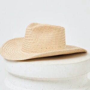 New l*space structured Natural Straw Cowboy Hat